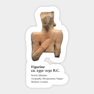 ancient ceramic figurine Sticker